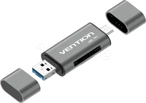 Photo de Lecteur de cartes externe USB 3.0 Vention (Gris)
