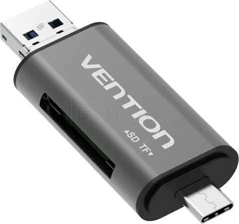 Photo de Lecteur de cartes externe USB 3.0 Vention (Gris)