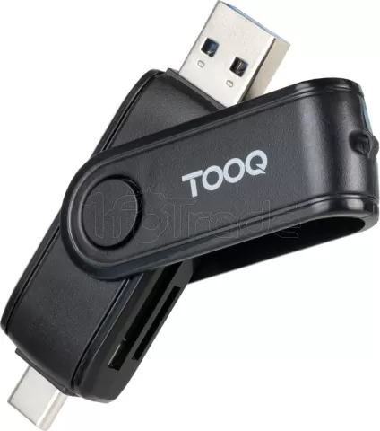Photo de Lecteur de Cartes externe USB-A/C 3.0 TooQ TQR-3003B (Noir)