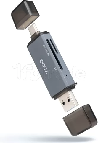 Photo de Lecteur de Cartes externe USB-A/C 3.2 TooQ TQR-3001G (Gris)
