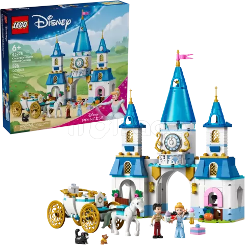 Photo de Lego Disney 43275 - Le château de Cendrillon et la calèche