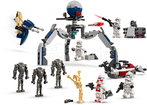 Photo de Lego Star Wars 75376 - Pack de combat des Clone Troopers et Droïdes de combat