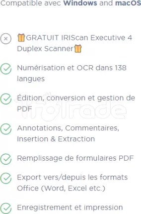 Photo de Licence Iris ReadIris PDF Essential - 1 Licence à vie (dématérialisé) Version Mac & Windows