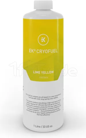 Photo de Liquide pour Watercooling Ekwb EK-CryoFuel Premix 1L (Jaune)