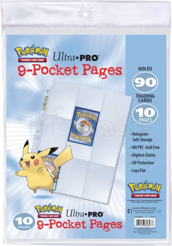 Photo de Lot de 10 feuilles Pokemon Pikachu A4 pour Classeur