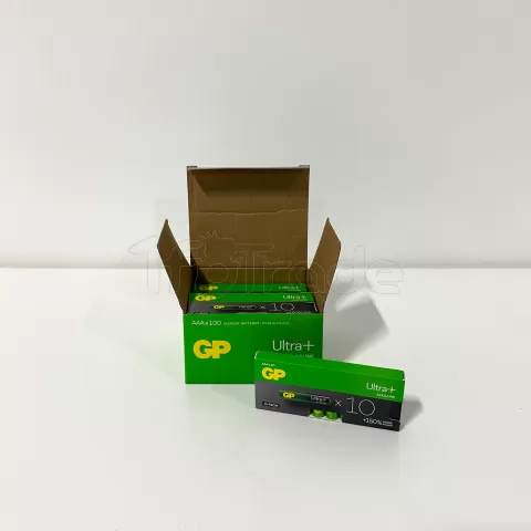 Photo de Lot de 100 piles Alcaline GP Batteries Ultra Plus type AAA (LR3) 1,5V