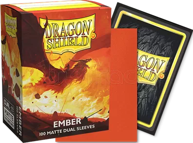 Photo de Lot de 100 Sleeves Dragon Shield Dual Matte (Ember)