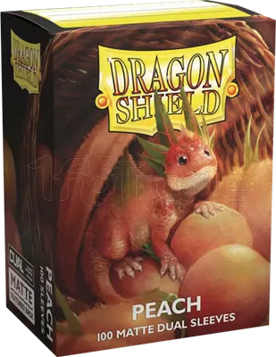Photo de Lot de 100 Sleeves Dragon Shield Dual Matte (Peach)