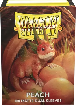 Photo de Lot de 100 Sleeves Dragon Shield Dual Matte (Peach)