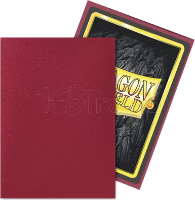 Photo de Lot de 100 Sleeves Dragon Shield Matte (Blood Red)