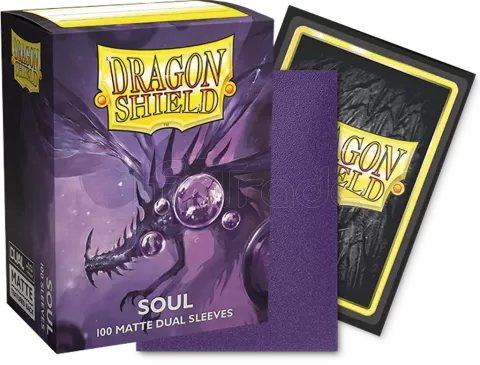 Photo de Lot de 100 Sleeves Dragon Shield Matte (Soul)
