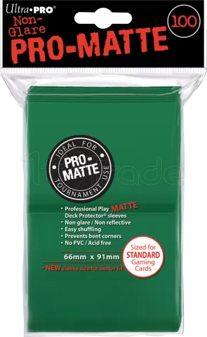 Photo de Lot de 100 Sleeves Ultra Pro Pro-Matte Format Standard 66x91mm (Vert)
