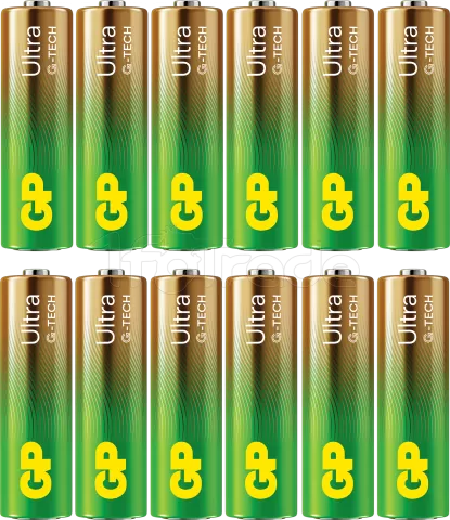 Photo de Lot de 12 piles Alcaline GP Batteries Ultra type AA (LR6) 1,5V