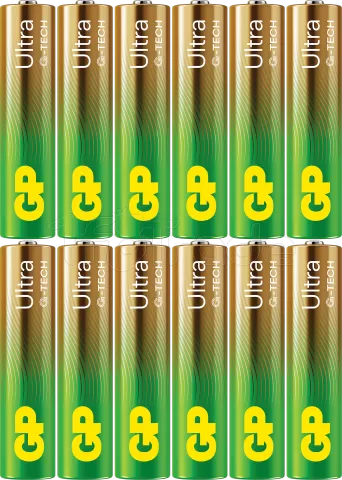 Photo de Lot de 12 piles Alcaline GP Batteries Ultra type AAA (LR03) 1,5V