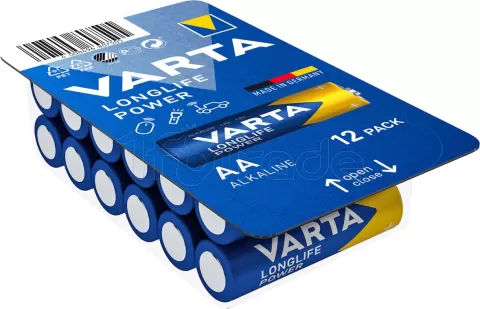 Photo de Lot de 12 piles Alcaline Varta Longlife Power type AA (LR6) 1,5V