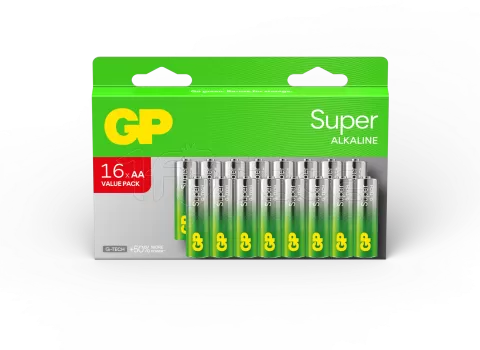 Photo de Lot de 16 piles Alcaline GP Batteries Super type AA (LR6) 1,5V