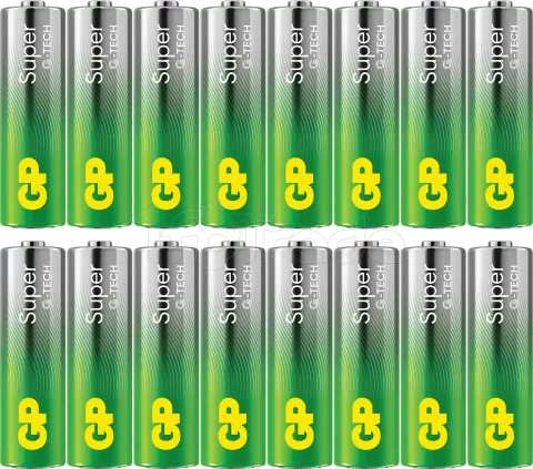 Photo de Lot de 16 piles Alcaline GP Batteries Super type AA (LR6) 1,5V