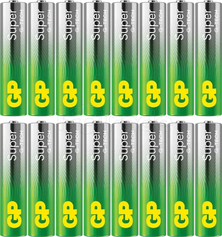 Photo de Lot de 16 piles Alcaline GP Batteries Super type AAA (LR03) 1,5V