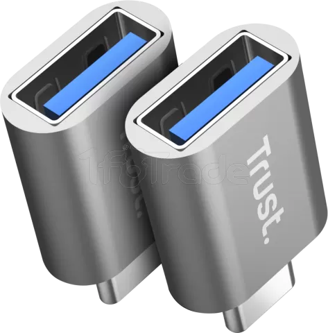 Photo de Lot de 2 Adaptateurs Trust Calyx USB-C/A  (Noir)