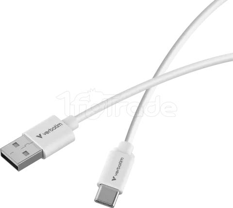 Photo de Lot de 2 cables Verbatim Essentials Sync & Charge USB-A vers USB-C 18W M/M 1m (Noir/Blanc)