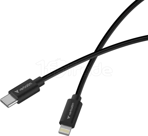 Photo de Lot de 2 cables Verbatim Essentials Sync & Charge USB-C 27W M/M 1m (Noir/Blanc)