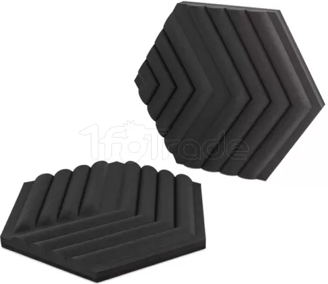 Photo de Lot de 2 Panneaux acoustiques Elgato Wave Panels Extension Set 491x426x47mm (Noir)