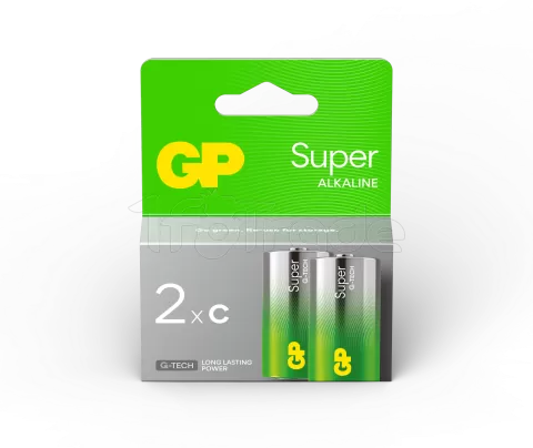 Photo de Lot de 2 piles Alcaline GP Batteries Super type C (LR14) 1,5V