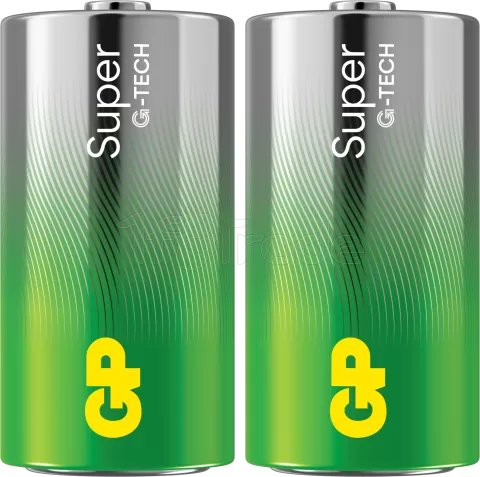Photo de Lot de 2 piles Alcaline GP Batteries Super type C (LR14) 1,5V