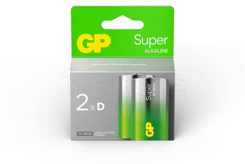 Photo de Lot de 2 piles Alcaline GP Batteries Super type D (LR20) 1,5V