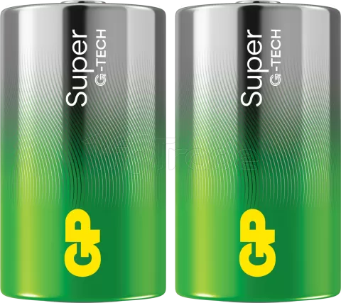 Photo de Lot de 2 piles Alcaline GP Batteries Super type D (LR20) 1,5V