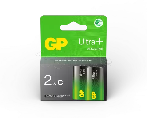 Photo de Lot de 2 piles Alcaline GP Batteries Ultra Plus type C (LR14) 1,5V