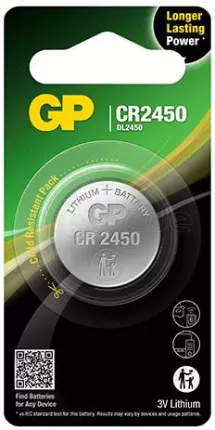 Photo de Lot de 2 piles plates Gp Batteries CR2450