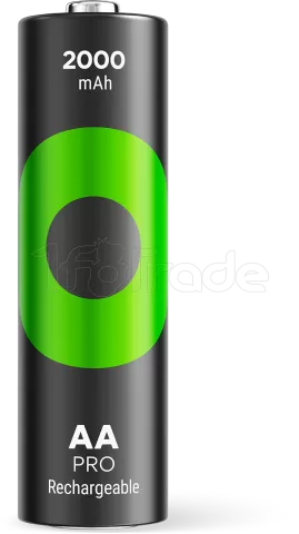 Photo de Lot de 2 piles rechargeables GP Batteries ReCyko Pro type AA (LR6) 2000mAh