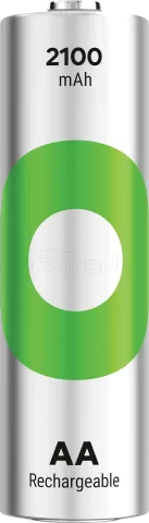 Photo de Lot de 2 piles rechargeables GP Batteries ReCyko type AA (LR6) 2100mAh