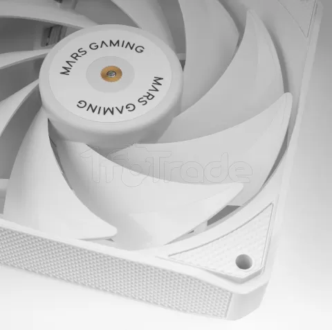 Photo de Lot de 2 Ventilateurs boitier Mars Gaming MF-NCLX2 - 12cm (Blanc)