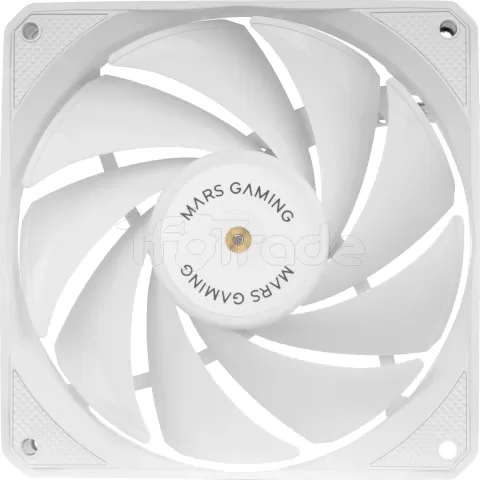 Photo de Lot de 2 Ventilateurs boitier Mars Gaming MF-NCLX2 - 12cm (Blanc)