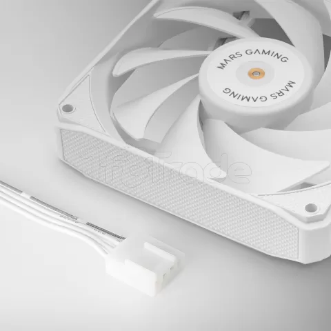 Photo de Lot de 2 Ventilateurs boitier Mars Gaming MF-NCLX2 - 12cm (Blanc)