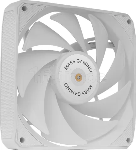 Photo de Lot de 2 Ventilateurs boitier Mars Gaming MF-NCLX2 - 12cm (Blanc)