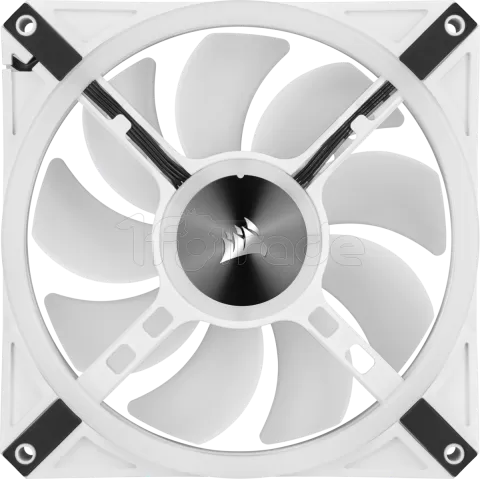 Photo de Lot de 2 Ventilateurs de boitier Corsair iCue QL140 RGB - 14cm (Blanc)