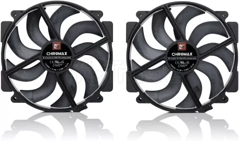 Photo de Lot de 2 Ventilateurs de boitier Noctua NF-A14x25r G2 - 14cm (Noir)