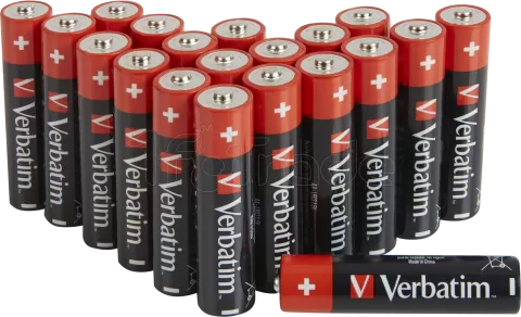 Photo de Lot de 20 piles Alcaline Verbatim Premium type AA (LR6) 1,5V