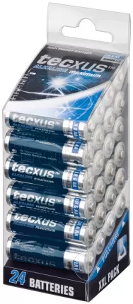 Photo de Lot de 24 piles alcaline Tecxus Maximum type AA (LR6) 1,5V