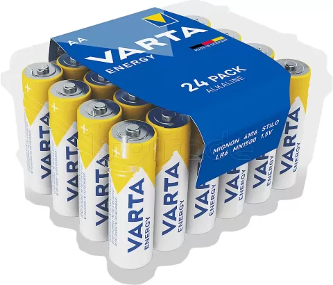 Photo de Lot de 24 piles Alcaline Varta Energy type AA (LR6) 1,5V