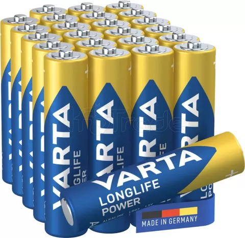 Photo de Lot de 24 Piles Alcaline Varta Longlife Power type AAA (LR3) 1,5V