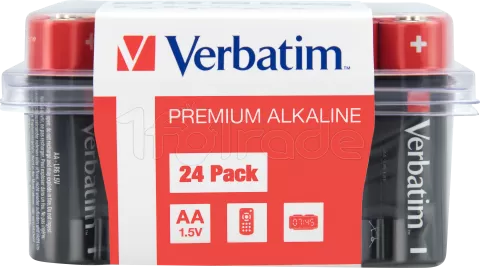 Photo de Lot de 24 piles Alcaline Verbatim Premium type AA (LR6) 1,5V