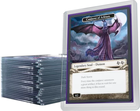 Photo de Lot de 25 Sleeves Gamegenic TopLoader Format 4"x3" (Transparent) (35pt)