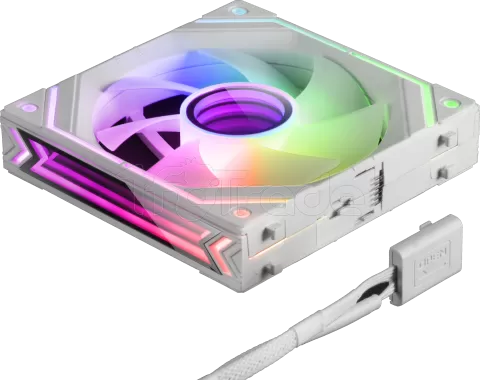 Photo de Lot de 3 Ventilateurs boitier Mars Gaming LinkFinity RGB - 12cm (Blanc)