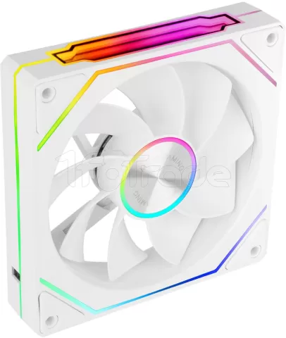 Photo de Lot de 3 Ventilateurs boitier Mars Gaming MF-LinkFinity 2 Reverse RGB - 12cm (Blanc)