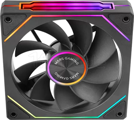 Photo de Lot de 3 Ventilateurs boitier Mars Gaming MF-LinkFinity 2 Reverse RGB - 12cm (Noir)