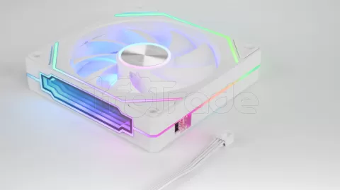 Photo de Lot de 3 Ventilateurs boitier Mars Gaming MF-LinkFinity 2 RGB - 12cm (Blanc)
